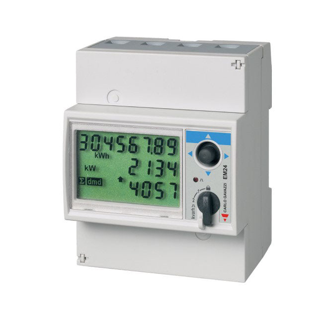 Elektriciteitsmeter DIN trafo 3-fase 5A WM-Bus interne antenne incl. productie
