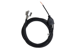 External stainless steel temperature probe for pipes. 2 meter cable with dual-winged temperature probe (max 125 degrees C)